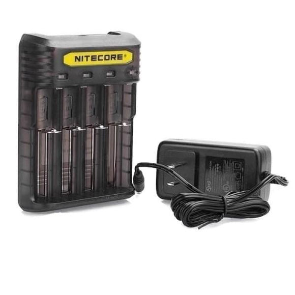 Nitecore New Q4 Charger -Black/Clear - GetVapey