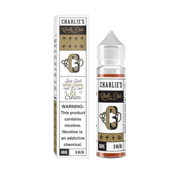 Sea Salt Savoury & Caramel Ice Cream by Charlie's Chalk Dust 0MG 50ML Shortfill (70VG-30PG) - GetVapey