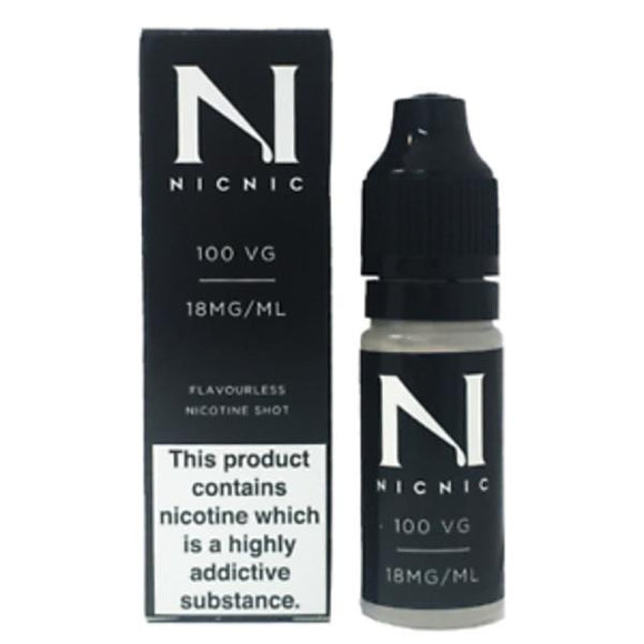 NIC NIC 18mg Nicotine Shot (100VG) 10ml - GetVapey